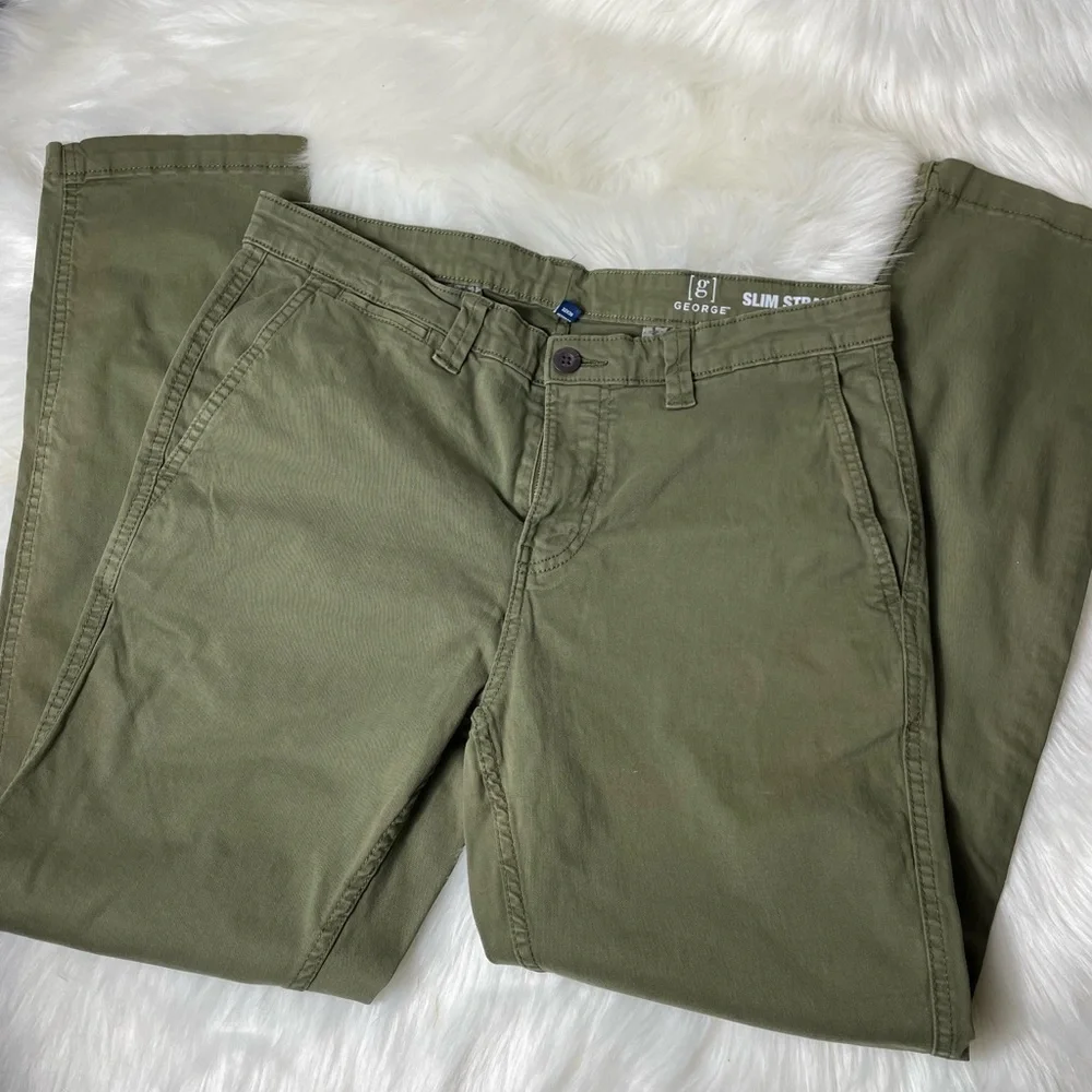 George Slim Straight Chino Pants - Picture 1 of 6